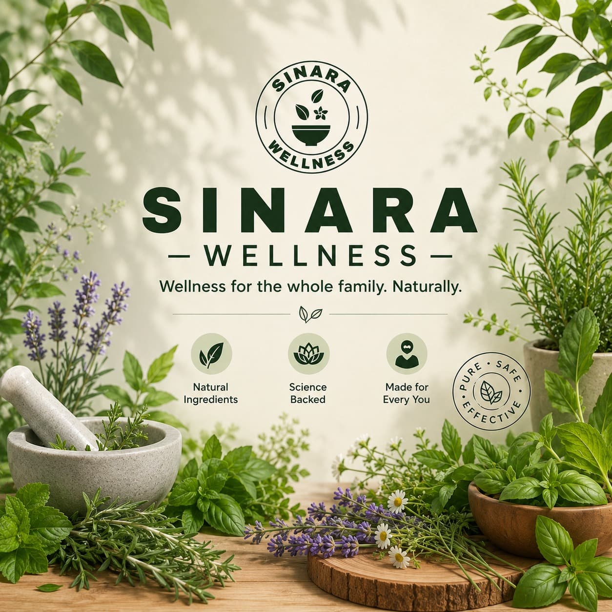 Sinara Wellness product portfolio